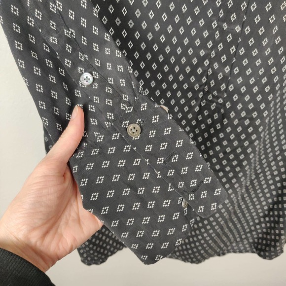 Equipment Navy Mini Dress with White Pattern - Picture 6 of 11